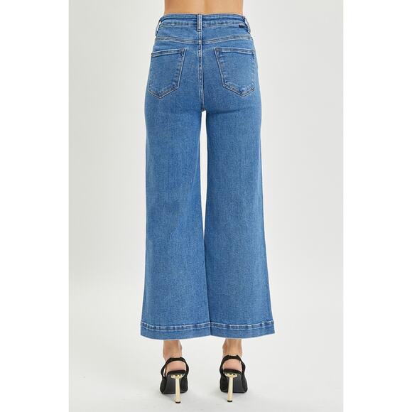 Blue Flare & Wide Leg Jeans - Picture 2 of 6